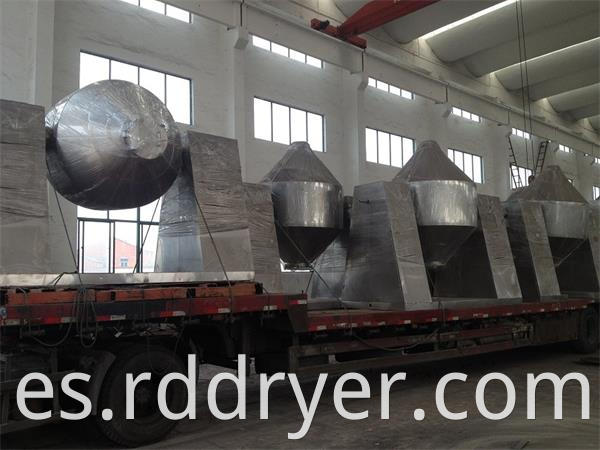 GMP Standard Rotary Conical Vacuum Dryer Machine